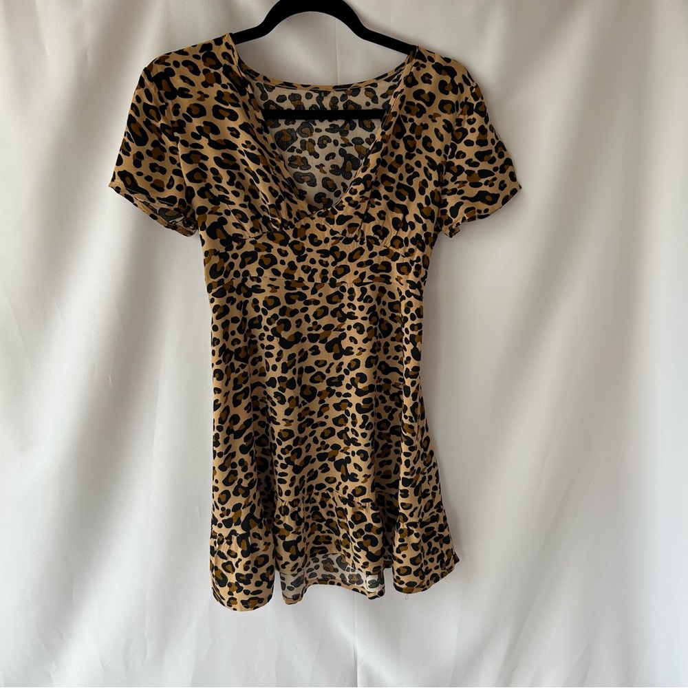 Leopard Print Women's Dress